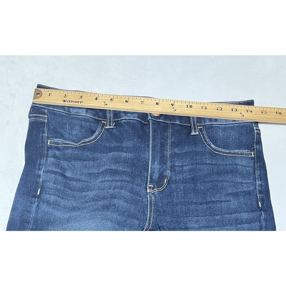 American Eagle Skinny Jegging Jeans Womens 26 Dark Wash Denim Ripped Stretch - Picture 5 of 11